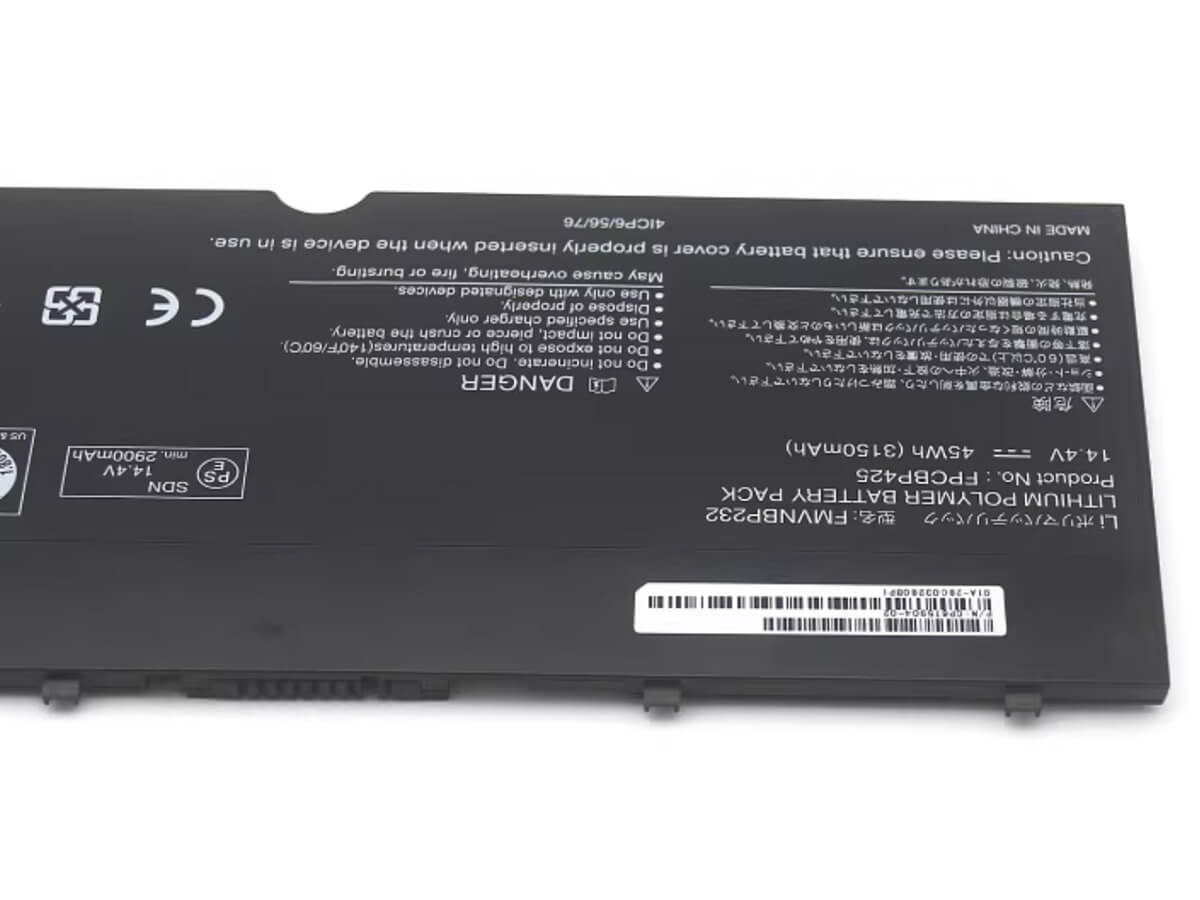 (Bild für) 14.4V 45Wh Laptop Akku für FUJITSU FMVNBP232