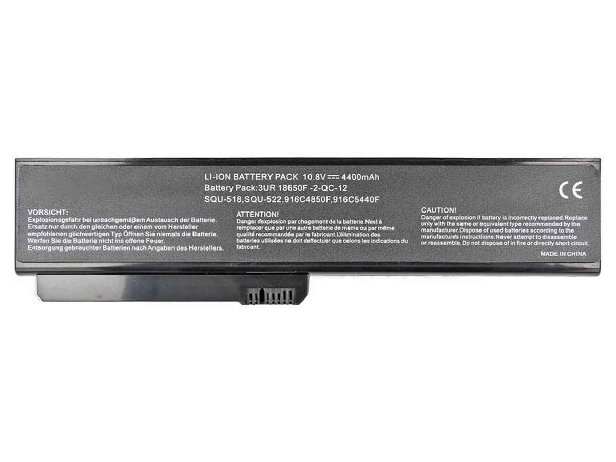 10.8V 48Wh Laptop Akku für FUJITSU 3UR18650F-2-Q