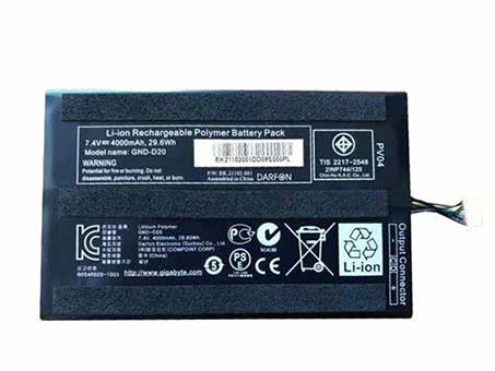 7.4V 29.6Wh Laptop Akku für GIGABYTE GND-D20