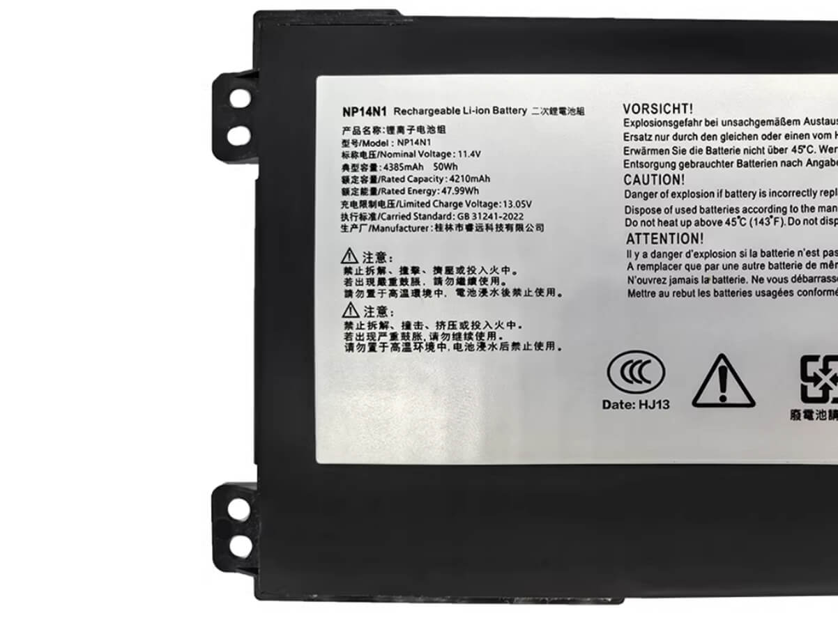 (Bild für) 11.55V 48.62Wh Laptop Akku für GETAC NP14N1