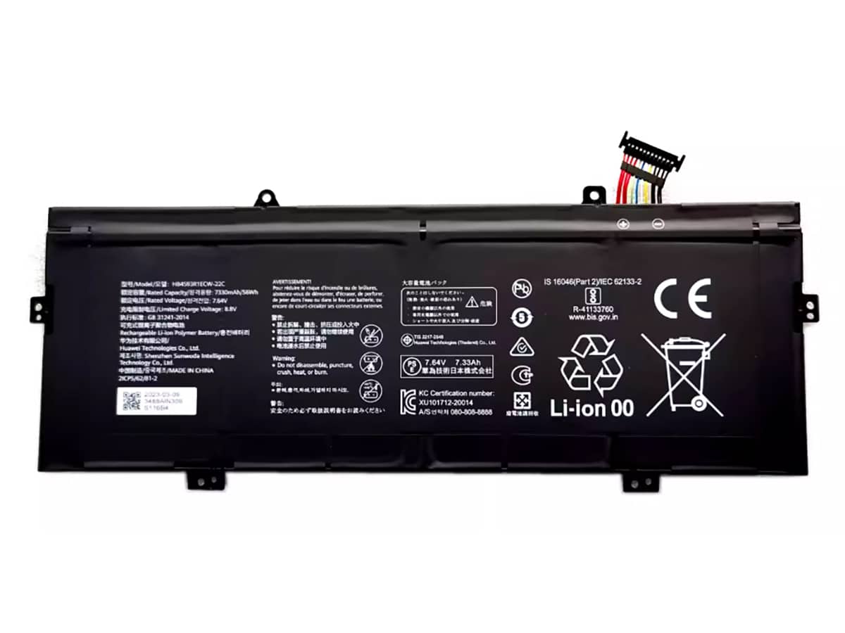 7.64V 56Wh Laptop Akku für HUAWEI HB4593R1ECW-22A