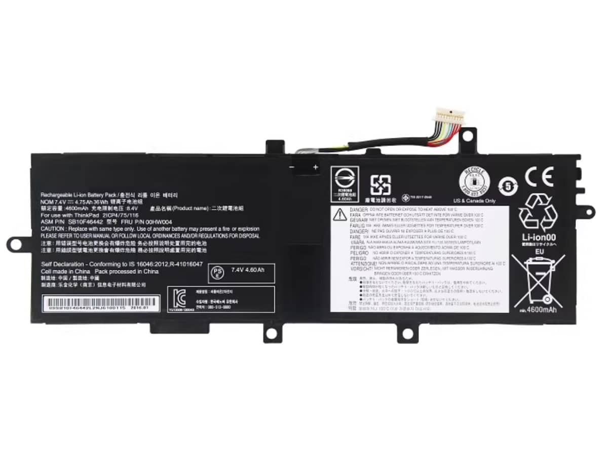 7.4V 36Wh Laptop Akku für LENOVO 00HW004