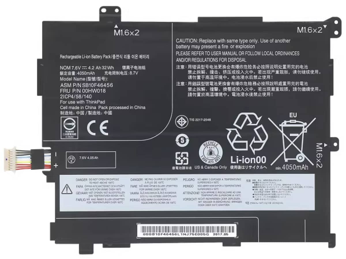 7.6V 32Wh Laptop Akku für LENOVO 00HW016