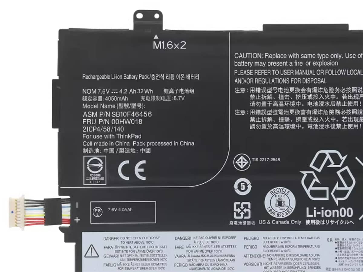 (Bild für) 7.6V 32Wh Laptop Akku für LENOVO 00HW017