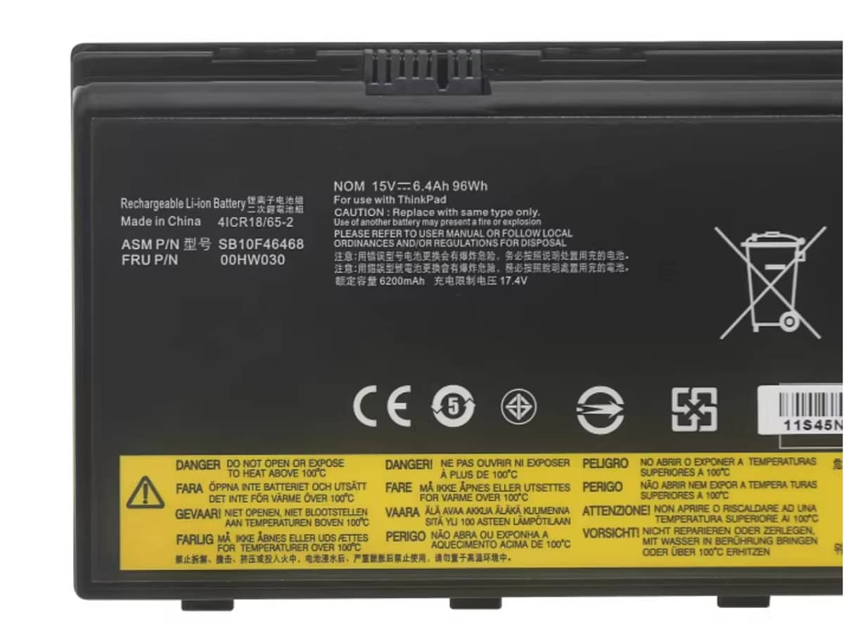 (Bild für) 15V 96Wh Laptop Akku für LENOVO 01AV451
