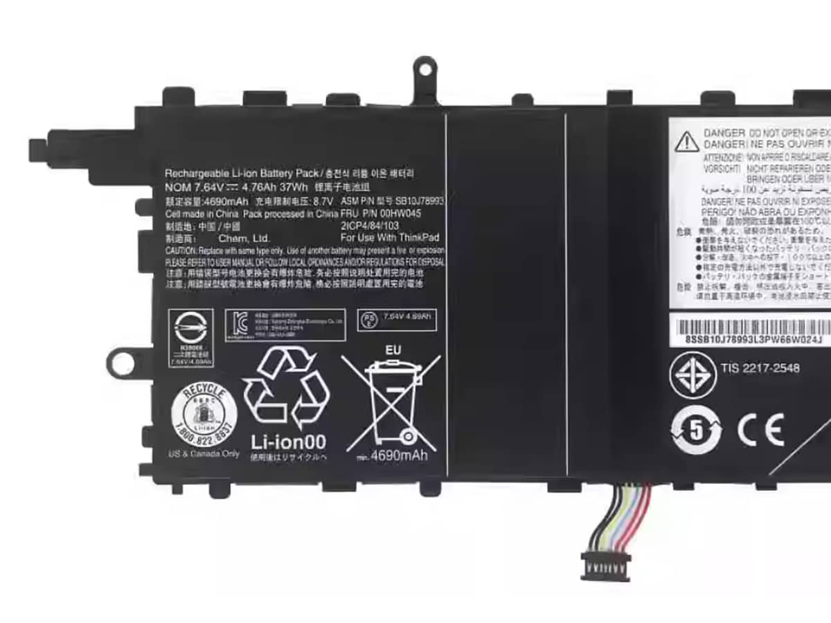 (Bild für) 7.64V 37Wh Laptop Akku für LENOVO 00HW046