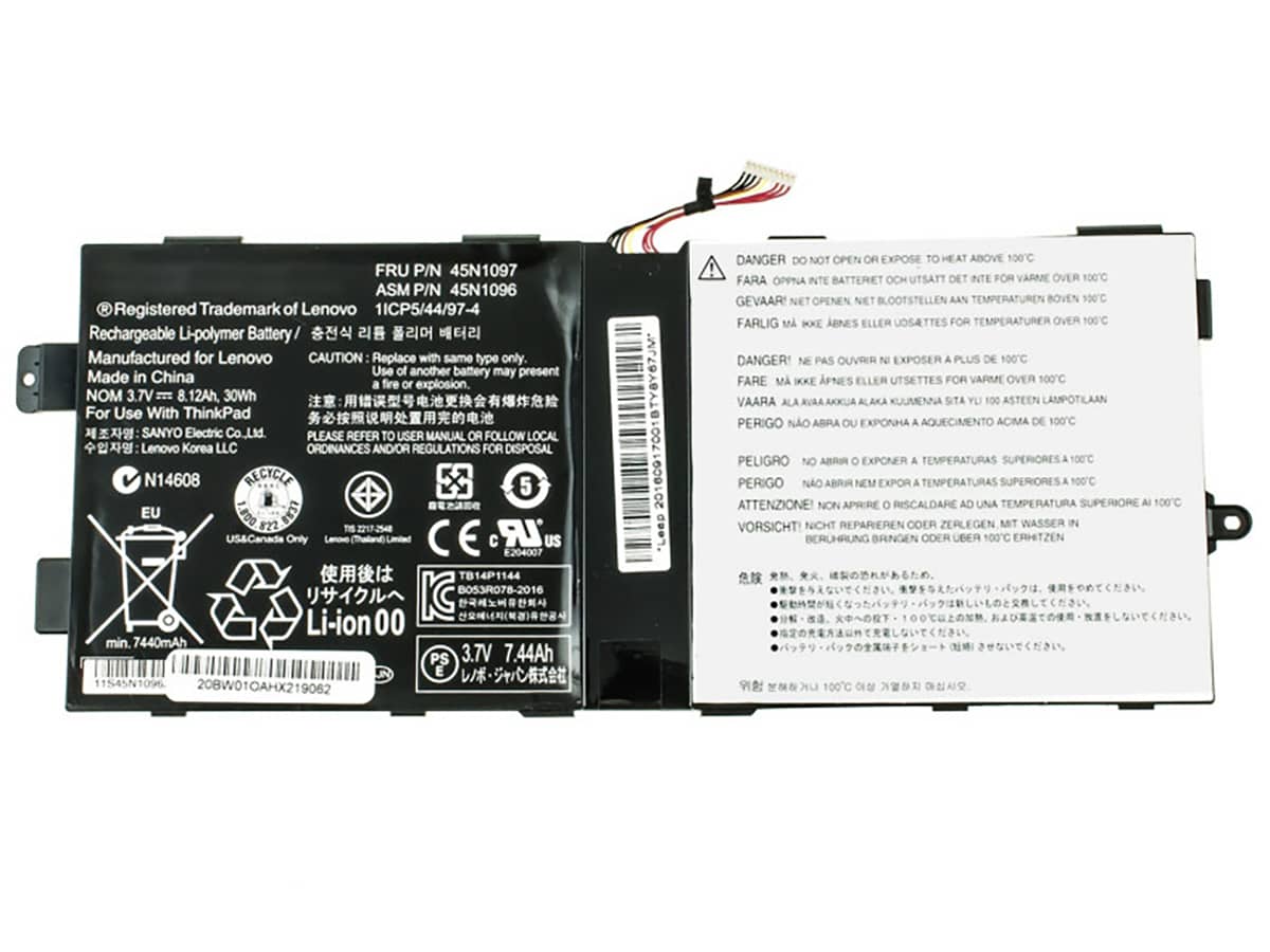 3.7V 30Wh Laptop Akku für LENOVO 45N1096