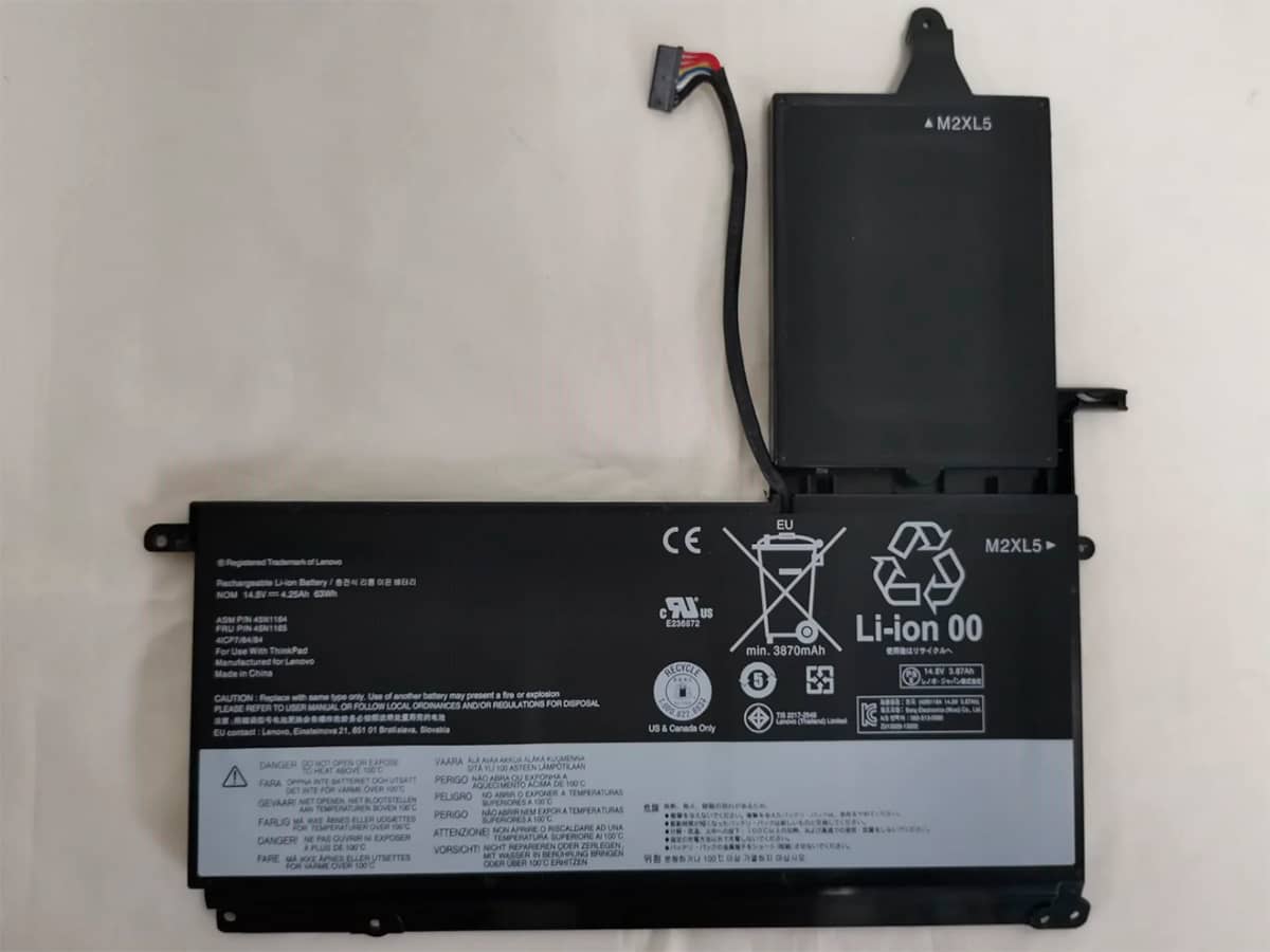 14.8V 63Wh Laptop Akku für LENOVO 45N1164