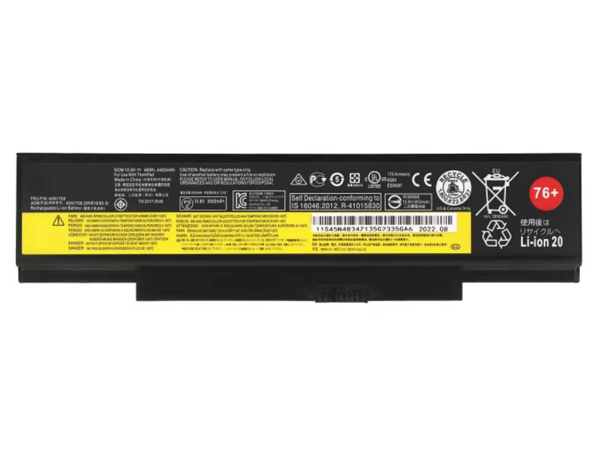 10.8V 48Wh Laptop Akku für LENOVO 45N1758