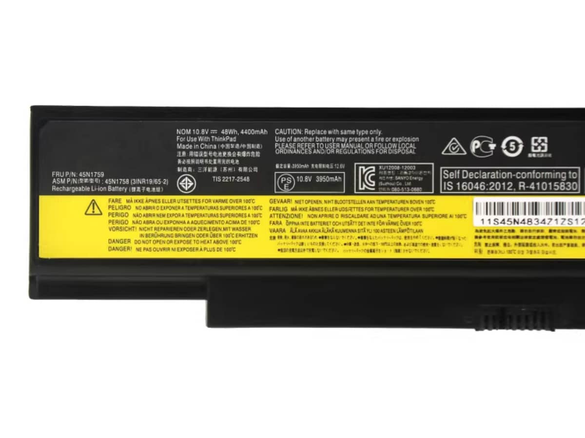 (Bild für) 10.8V 48Wh Laptop Akku für LENOVO 45N1759