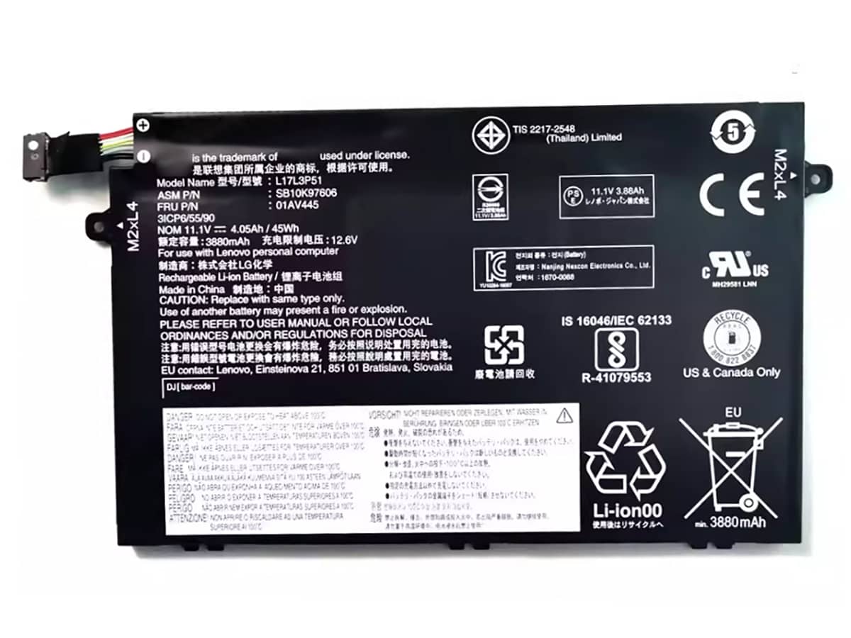 11.1V 45Wh Laptop Akku für LENOVO 01AV445