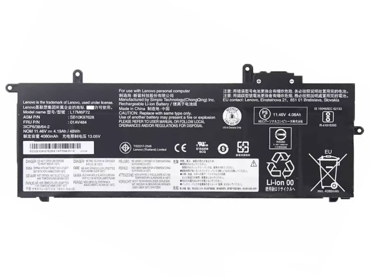 11.4V 48Wh Laptop Akku für LENOVO 01AV470