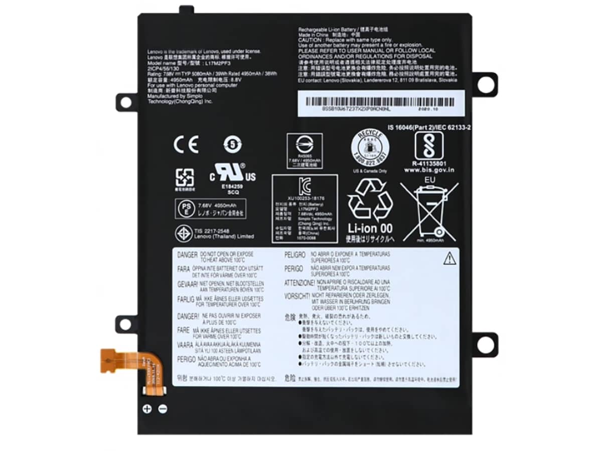 7.68V 39Wh Laptop Akku für LENOVO 5B10Q93737