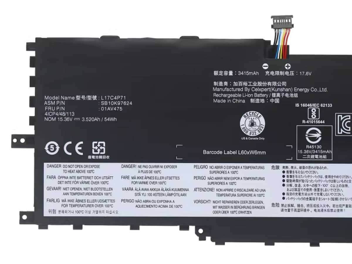 (Bild für) 15.36V 54Wh Laptop Akku für LENOVO 01AV475