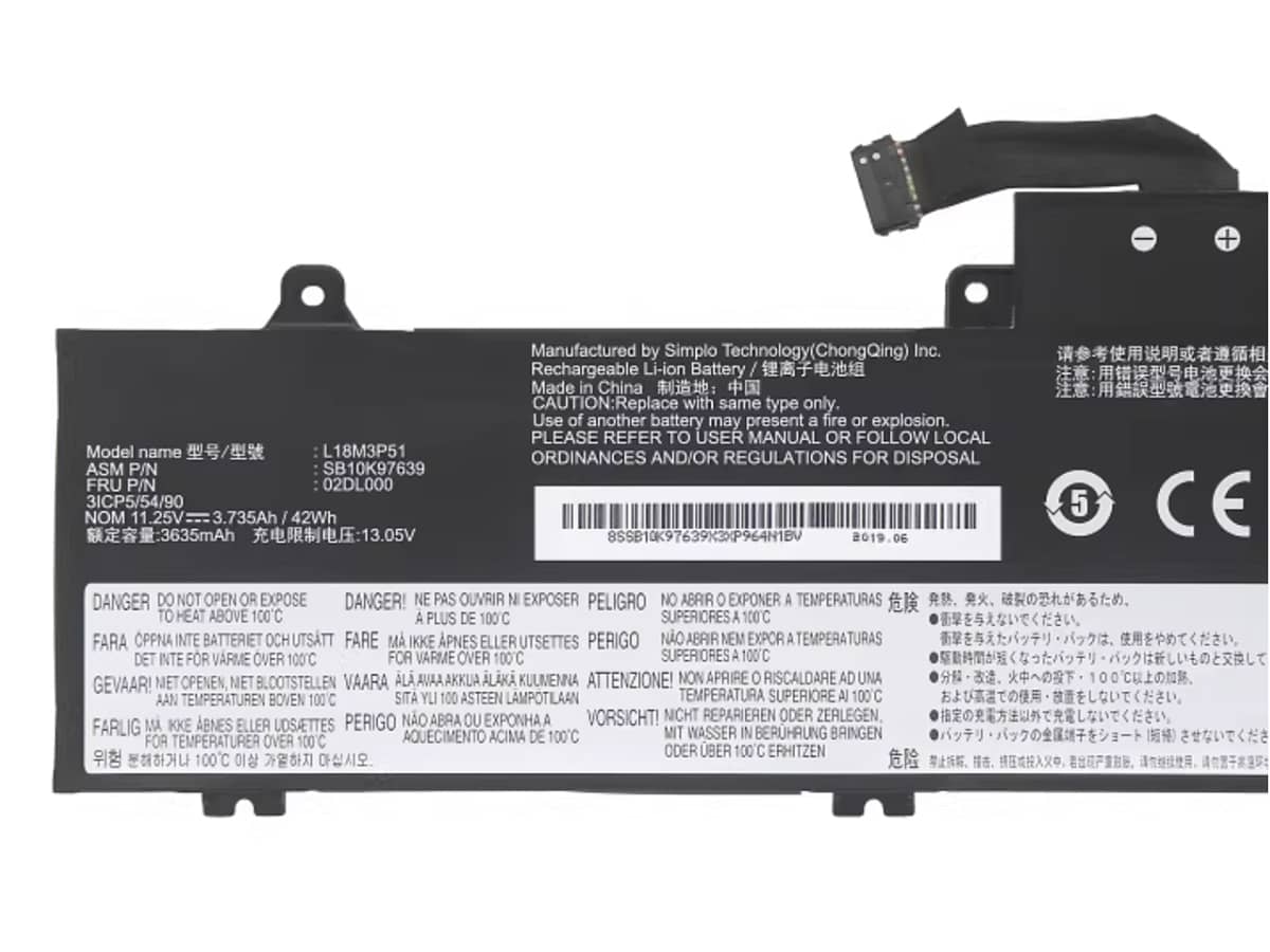 (Bild für) 11.25V 42Wh Laptop Akku für LENOVO 02DL000