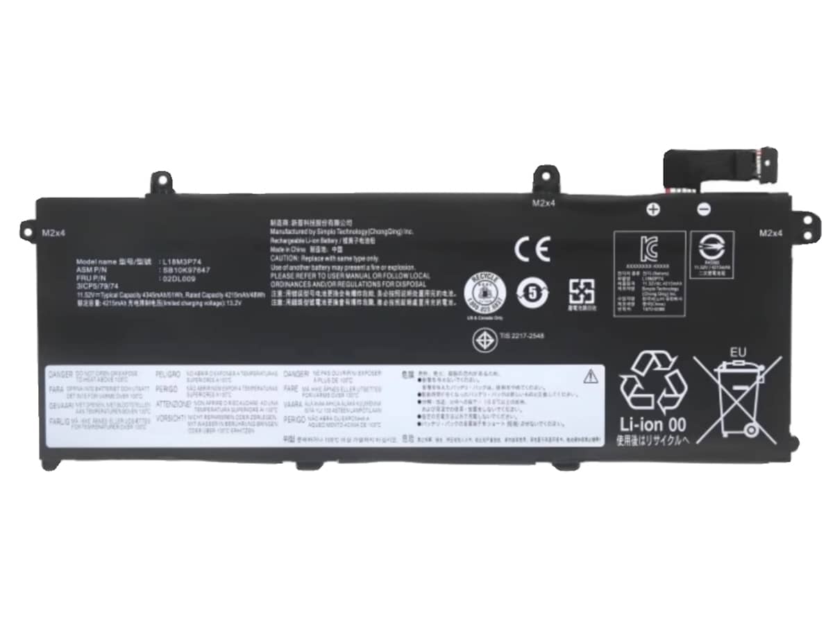 11.55V 51Wh Laptop Akku für LENOVO 02DL007