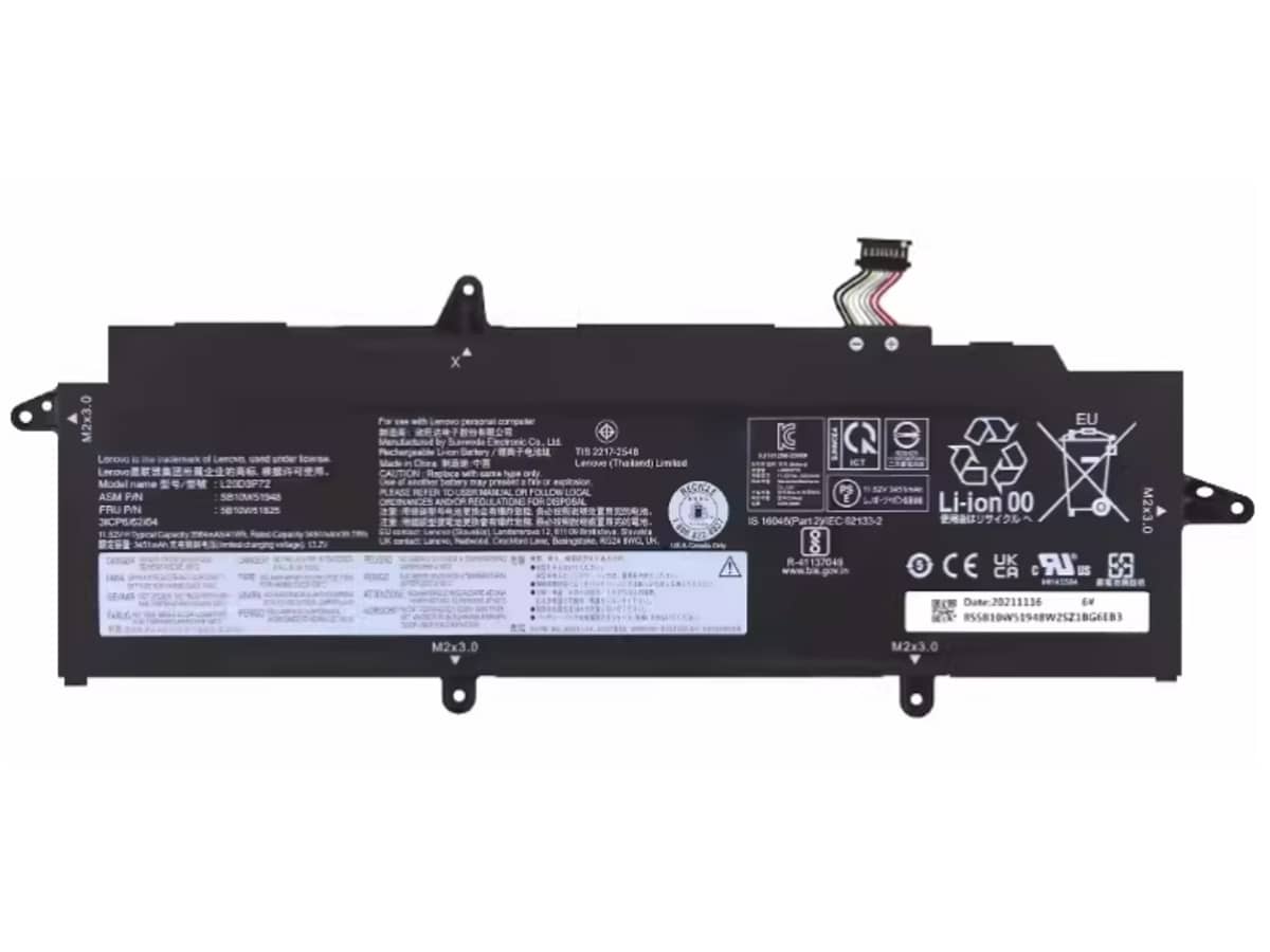 15.36V 54.7Wh Laptop Akku für LENOVO 5B10W51818