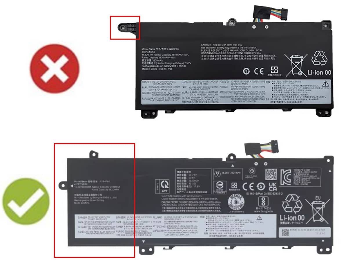 15.36V 60Wh Laptop Akku für LENOVO ThinkBook 14 G7 IML-21MR0047SP
