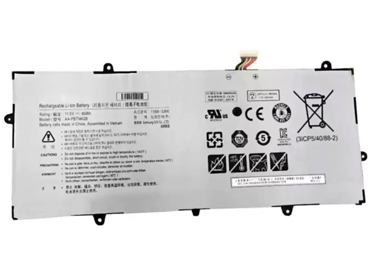 11.5V 66Wh Laptop Akku für SAMSUNG 3ICP5/40/88-2