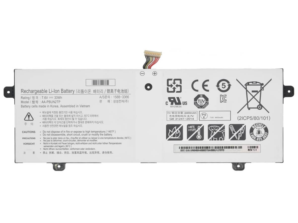 7.6V 33Wh Laptop Akku für SAMSUNG AA-PBUN2TP