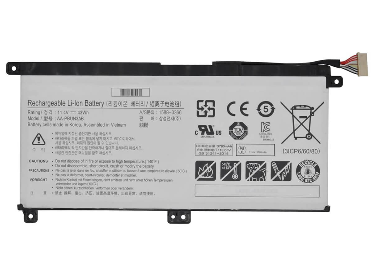 11.4V 43Wh Laptop Akku für SAMSUNG 300E4M
