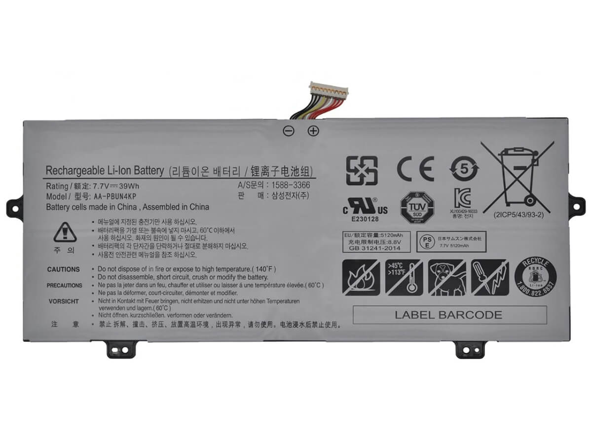 7.7V 39Wh Laptop Akku für SAMSUNG AA-PBUN4KP
