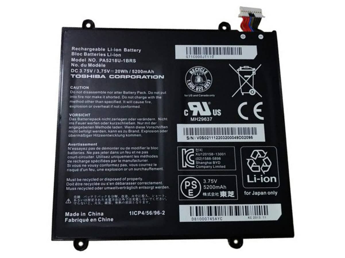 3.75V 20Wh Laptop Akku für TOSHIBA Excite A204