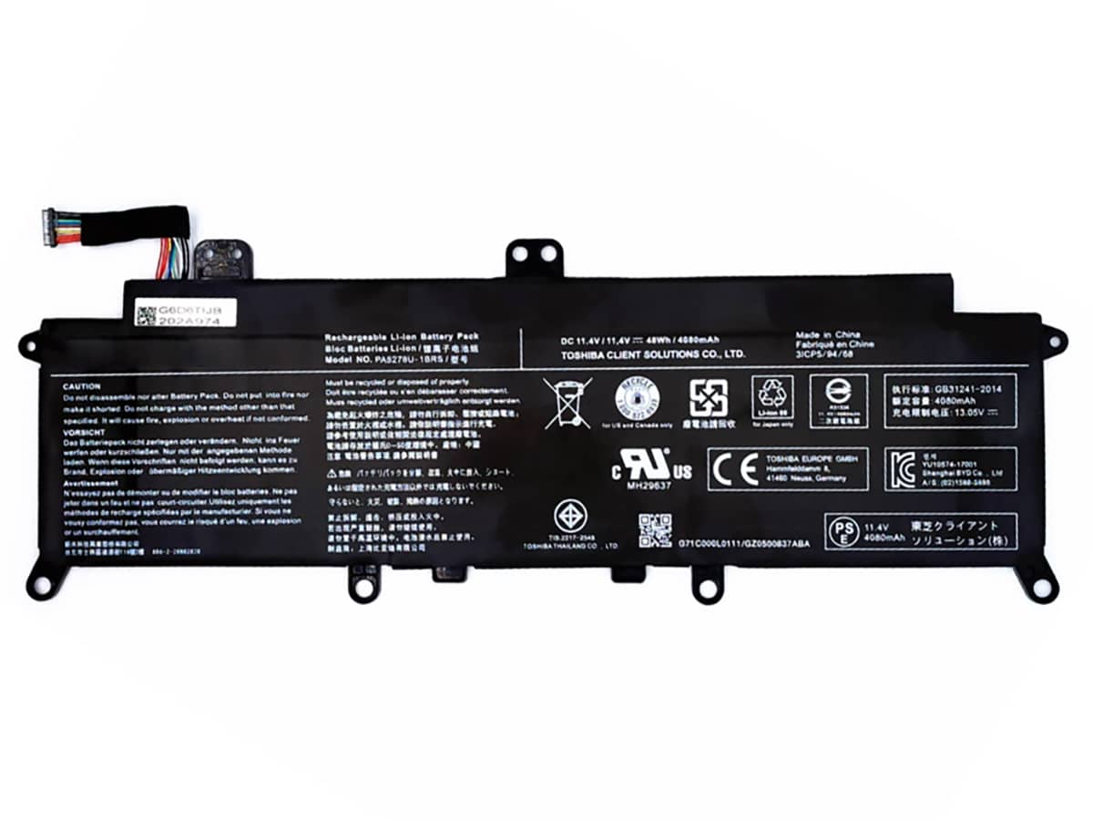 11.4V 48Wh Laptop Akku für TOSHIBA PA5278U-1BRS
